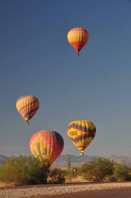 hot-air balloon in sky